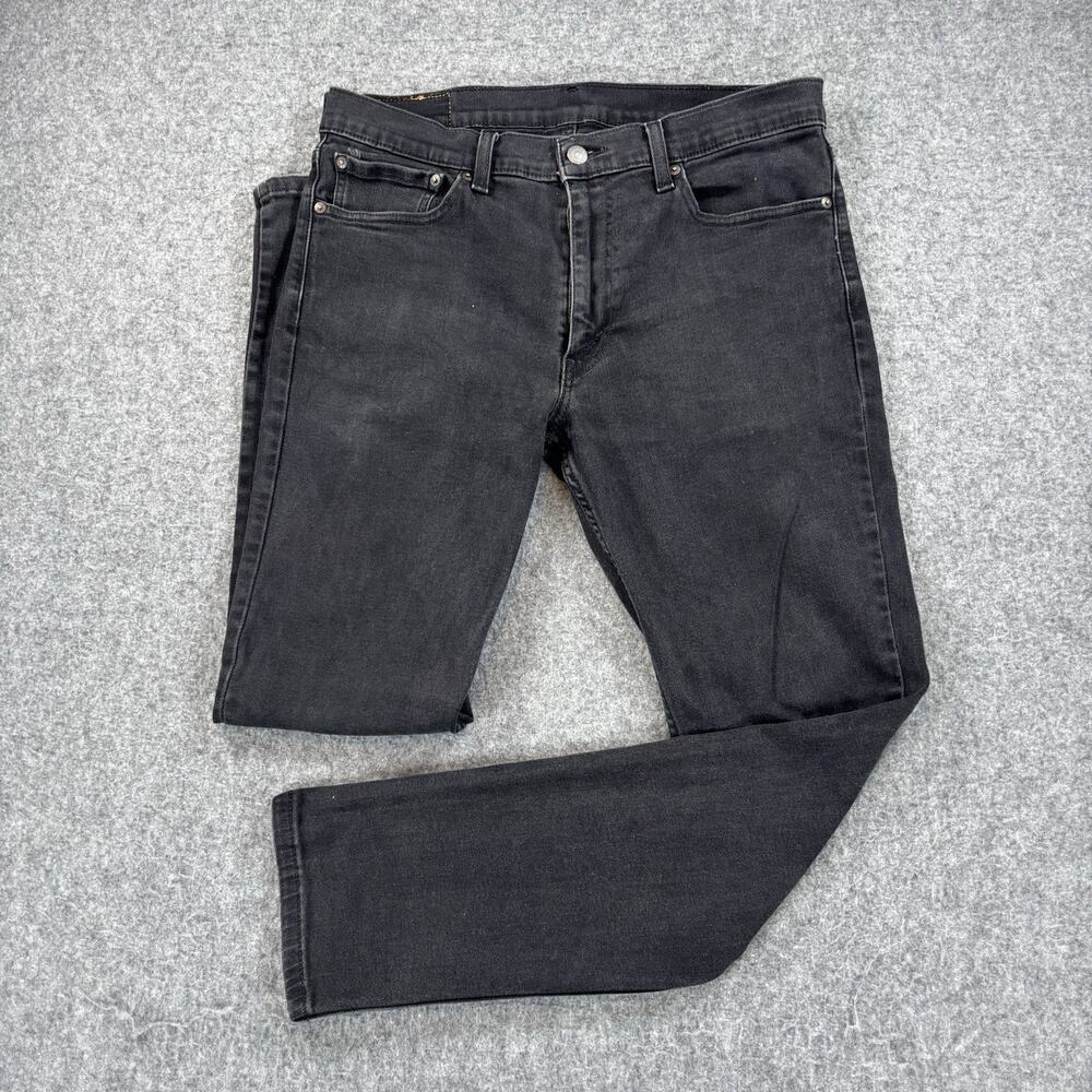 Levi's 511 Slim Fit Mens Black Denim Jeans Stretch W36 L32 PC9-04511-5382